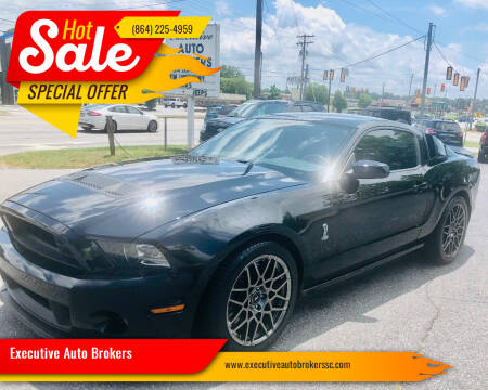 2013 Ford Shelby GT500 for sale at Executive Auto Brokers in Anderson SC