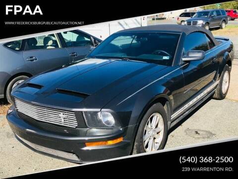 2008 Ford Mustang for sale at FPAA in Fredericksburg VA