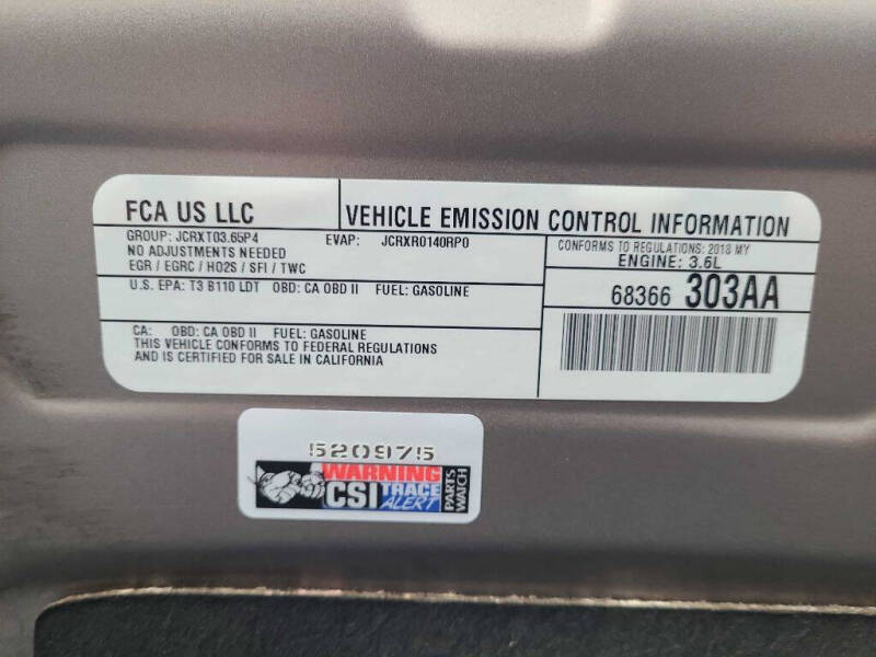 2018 Chrysler Pacifica Touring L Plus