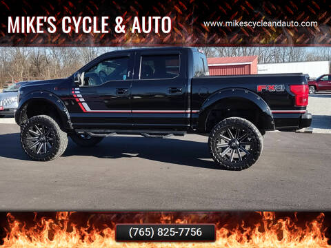 2018 Ford F-150 for sale at MIKE'S CYCLE & AUTO in Connersville IN