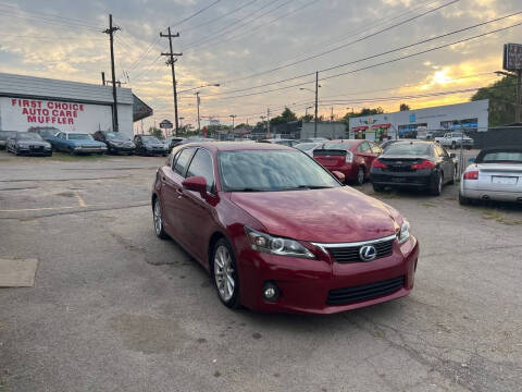 2012 Lexus CT 200h for sale at Green Ride Inc in Nashville TN