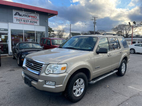 2007 Ford Explorer for sale at AutoPro Virginia LLC in Virginia Beach VA