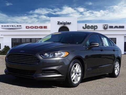 2015 Ford Fusion for sale at Harold Zeigler Ford - Jeff Bishop in Plainwell MI