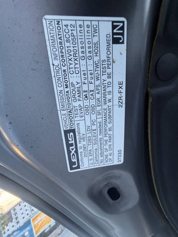 2012 Lexus CT 200h Premium