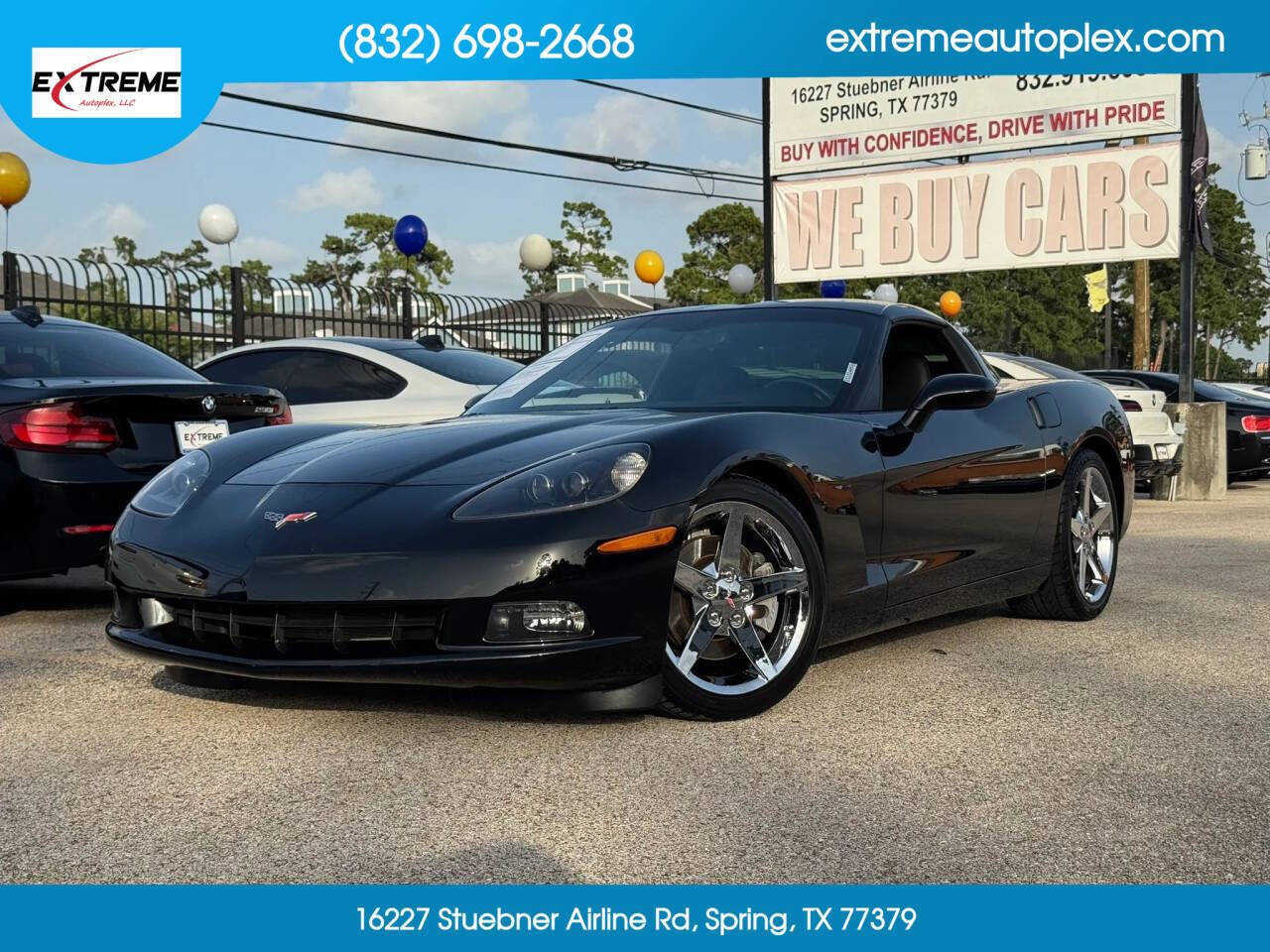 Black 2005 Chevrolet Corvette Base 2dr Coupe 1