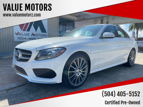 2015 Mercedes-Benz C-Class for sale at VALUE MOTORS in Kenner LA