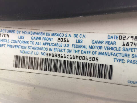 1998 Volkswagen New Beetle