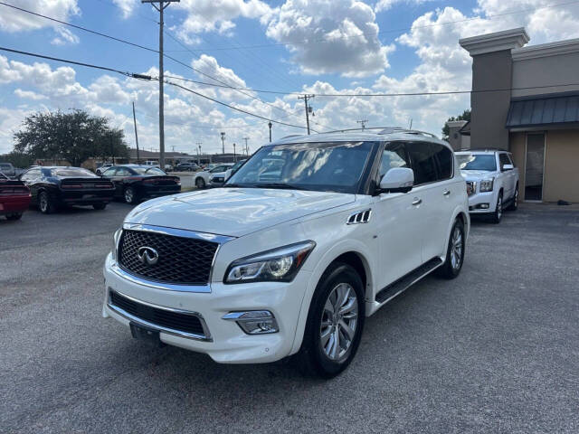 2015 INFINITI QX80 for sale at Auto Haven Frisco in Frisco, TX