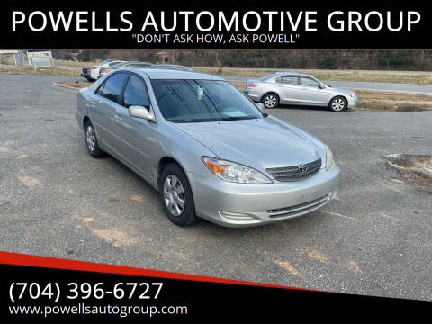 2002 Toyota Camry for sale at POWELLS AUTOMOTIVE GROUP in Gastonia NC