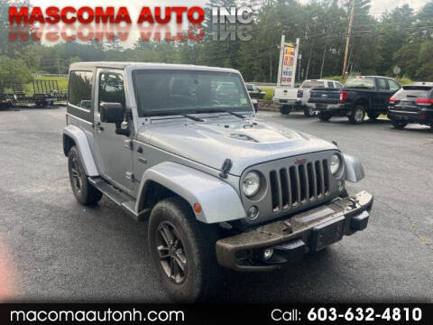 2016 Jeep Wrangler for sale at Mascoma Auto INC in Canaan NH