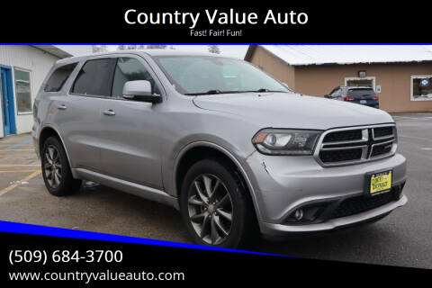 2017 Dodge Durango for sale at Country Value Auto in Colville WA