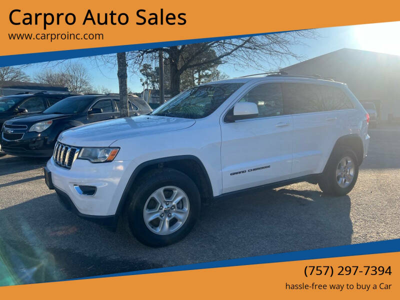 2017 Jeep Grand Cherokee for sale at Carpro Auto Sales in Chesapeake VA