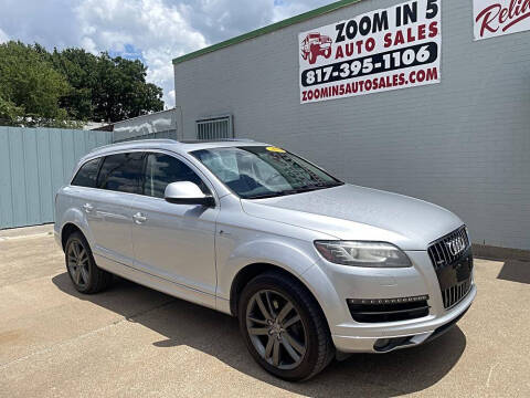 2015 Audi Q7 for sale at Zoom In 5 Auto Sales in Fort Worth TX