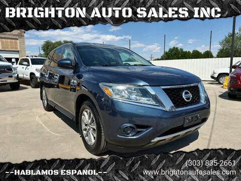 2015 Nissan Pathfinder for sale at BRIGHTON AUTO SALES INC in Brighton CO