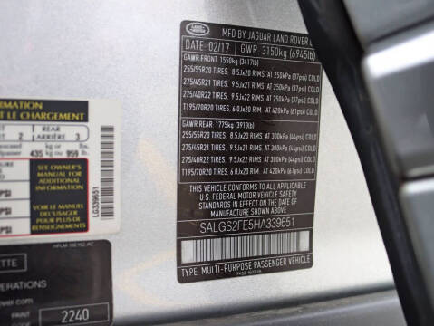 2017 Land Rover Range Rover Supercharged