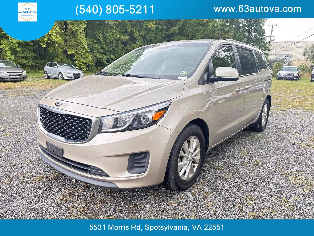 2016 Kia Sedona for sale at 63 Auto Inc in Spotsylvania, VA