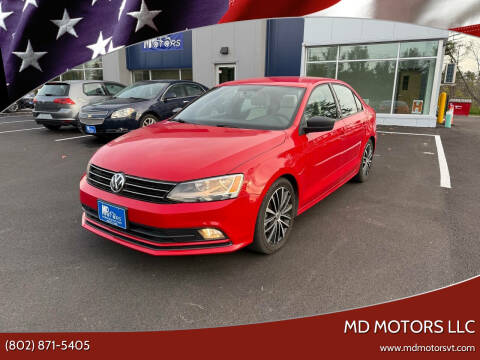 2016 Volkswagen Jetta for sale at MD Motors LLC in Williston VT