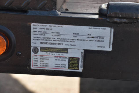 2024 FOX Flatbed Trailer