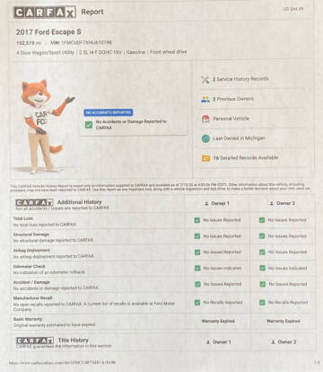 2017 Ford Escape S