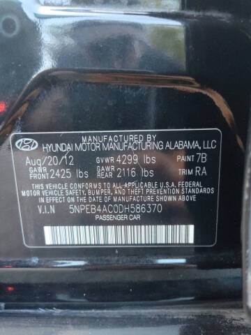 2013 Hyundai Sonata GLS