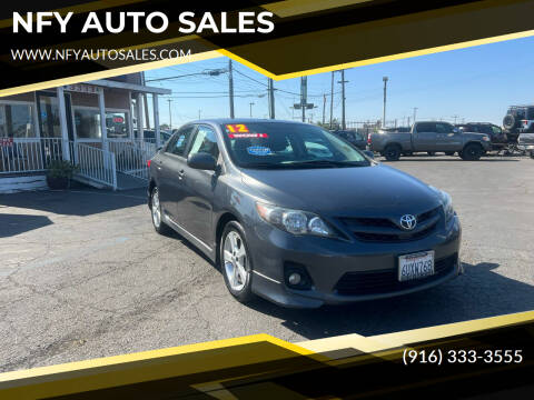 2012 Toyota Corolla for sale at NFY AUTO SALES in Sacramento CA