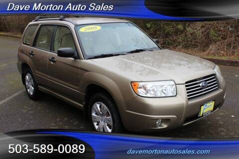 2008 Subaru Forester for sale at Dave Morton Auto Sales in Salem OR