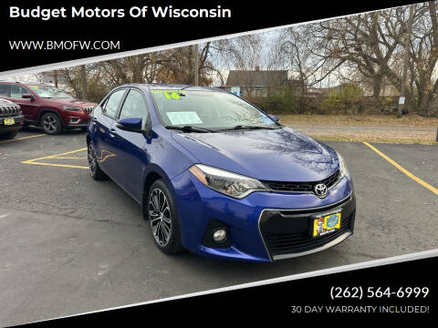 2016 Toyota Corolla S