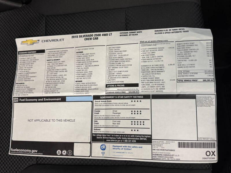 2018 Chevrolet Silverado 2500HD LT