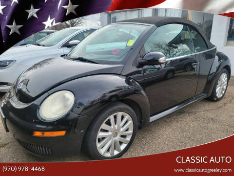 2008 Volkswagen New Beetle Convertible for sale at Classic Auto in Greeley CO