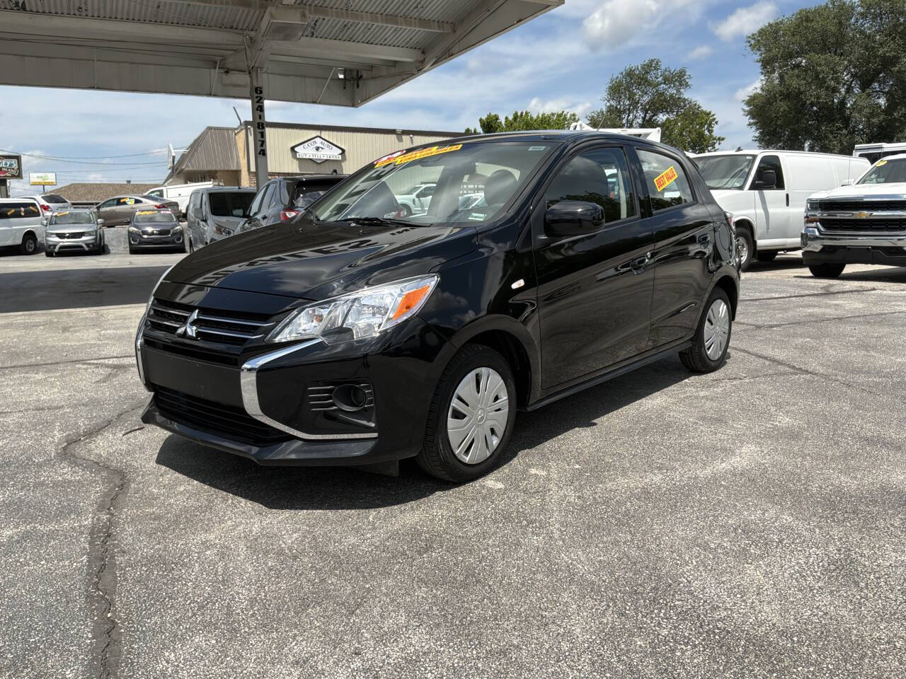 Black 2024 Mitsubishi Mirage ES ES 4dr Hatchback 2