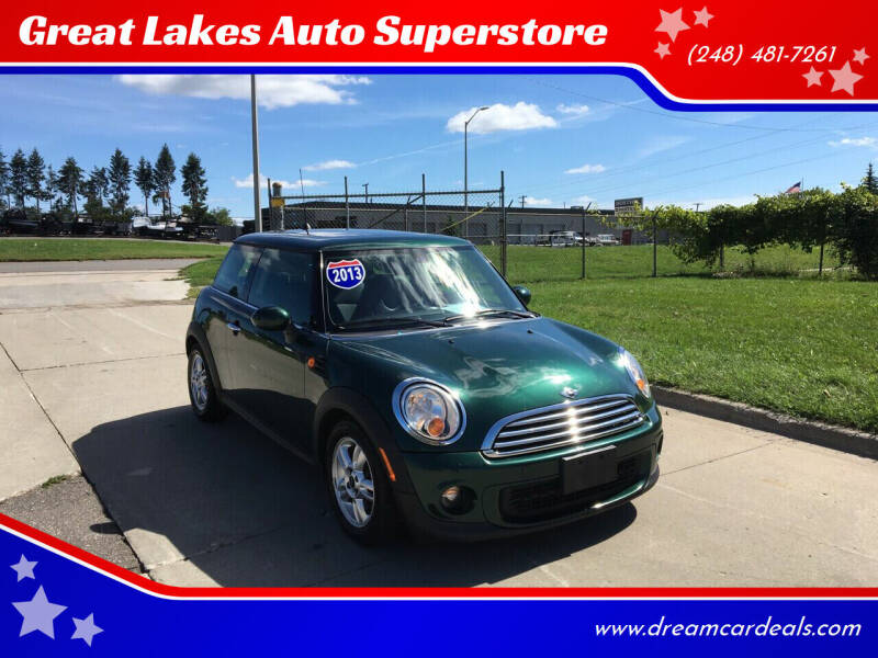 2013 MINI Hardtop for sale at Great Lakes Auto Superstore in Waterford Township MI