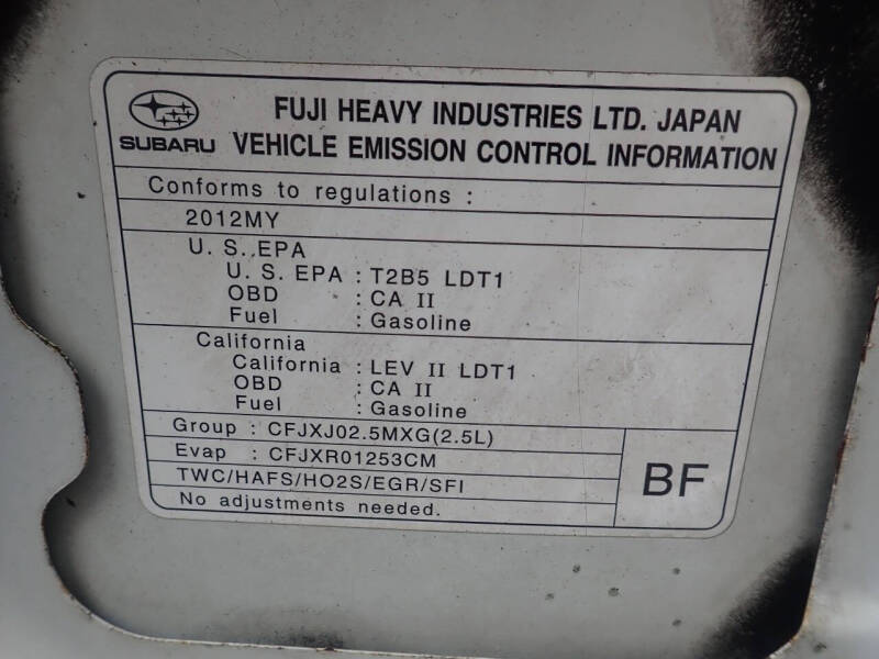 2012 Subaru Forester 2.5X Premium