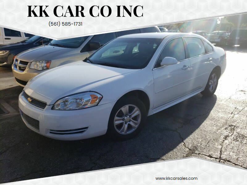 2013 Chevrolet Impala for sale at KK Car Co Inc in Lake Worth FL