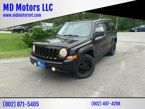 2014 Jeep Patriot for sale at MD Motors LLC in Williston VT
