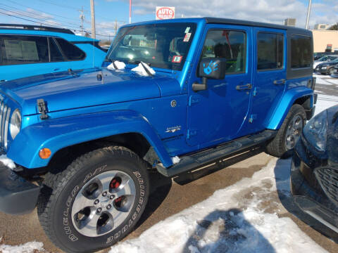 2016 Jeep Wrangler Unlimited for sale at Auto Wholesalers Of Hooksett in Hooksett NH