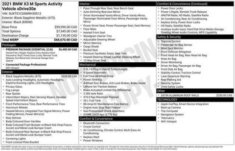 2021 BMW X3 xDrive30e