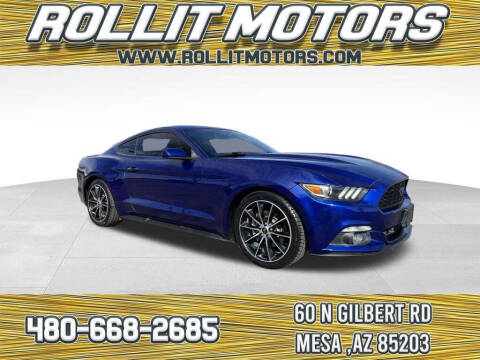 2015 Ford Mustang for sale at Rollit Motors in Mesa AZ