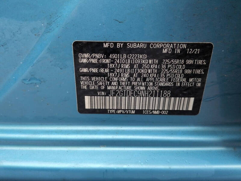 2022 Subaru Crosstrek Hybrid