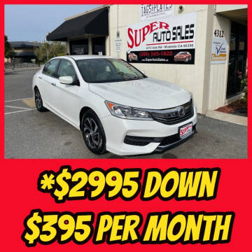2017 Honda Accord for sale at Super Auto Sales Modesto in Modesto CA