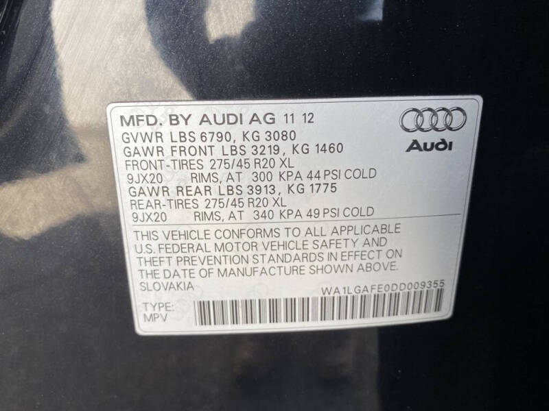 2013 Audi Q7 3.0T quattro Premium Plus