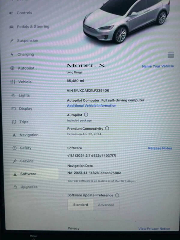 2020 Tesla Model X Long Range Plus