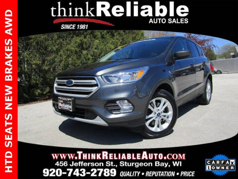 2019 Ford Escape for sale at RELIABLE AUTOMOBILE SALES, INC in Sturgeon Bay WI