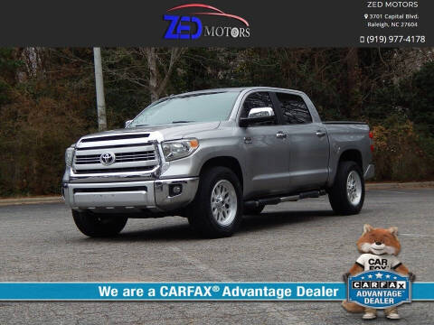 2014 Toyota Tundra for sale at Zed Motors in Raleigh NC