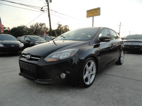 2014 Ford Focus for sale at GREAT VALUE MOTORS in Jacksonville FL