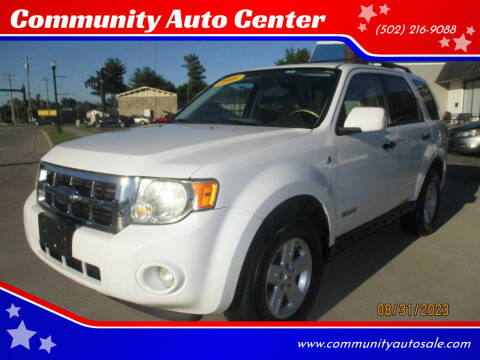 2008 Ford Escape Hybrid for sale at Community Auto Center in Jeffersonville IN