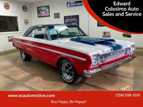 1966 Plymouth Satellite for sale at Edward Colosimo Auto Sales and Service in Evans City PA