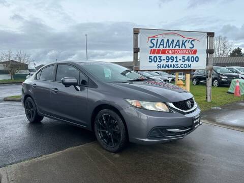 2015 Honda Civic for sale at Siamak's Car Company llc in Woodburn OR