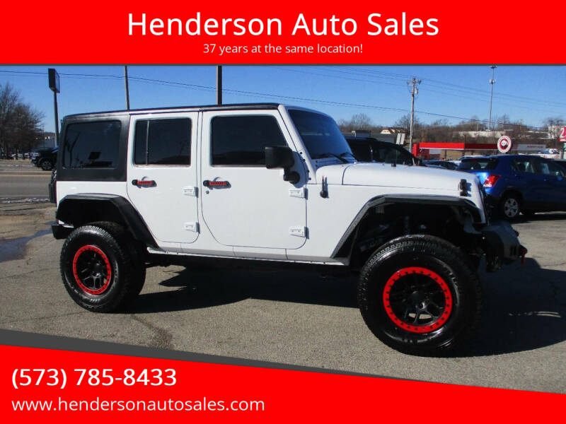 2015 Jeep Wrangler Unlimited for sale at Henderson Auto Sales in Poplar Bluff MO