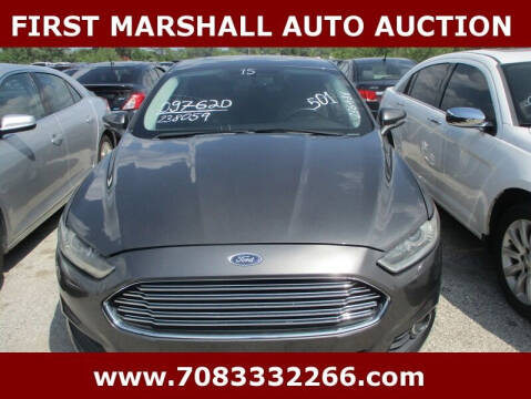 2015 Ford Fusion for sale at First Marshall Auto Auction in Harvey IL