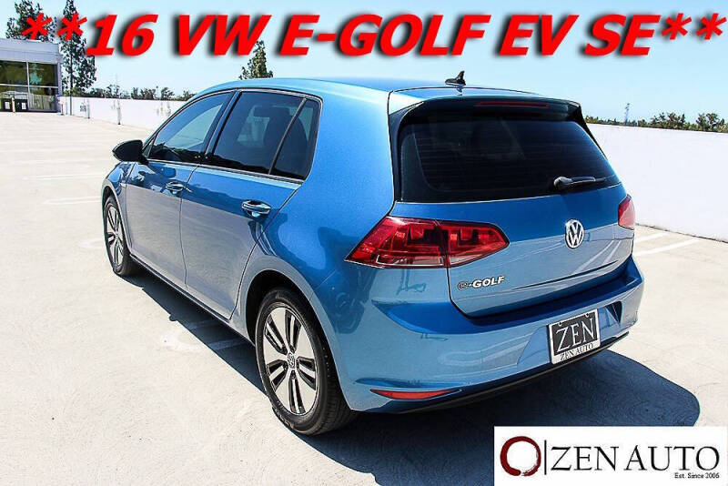 2016 Volkswagen e-Golf SE